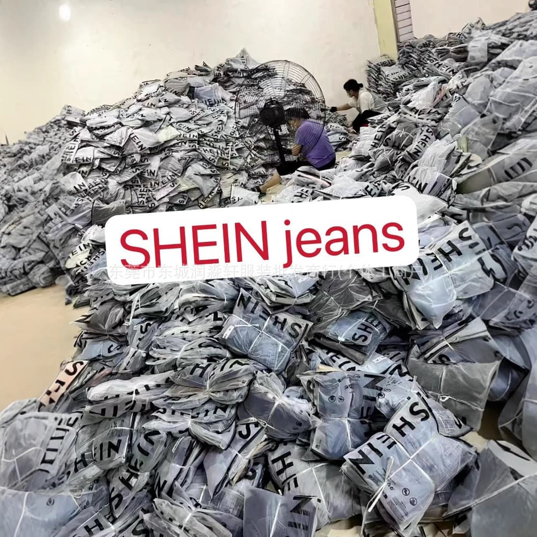 SHEIN Jeans Mixed Colors & Styles American High-Street Slightly Flared Skinny Jeans Factory Direct Wholesale
