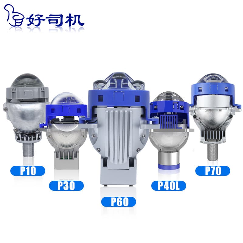 3-inch Car LED Headlight Direct Laser LED Lens H4 No-Damage Dual Cup LED Bi-Lens High Power H7