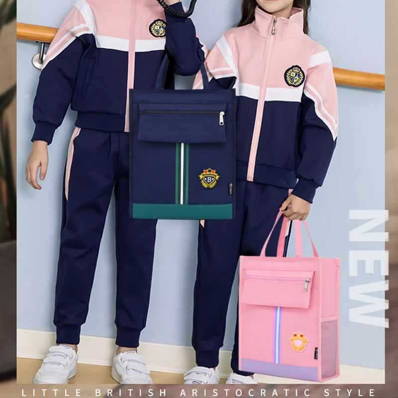 Tutorial Bag Children's Handbag Enlarged Thickened Book Bag Elementary School Art Bag Junior High School Large Capacity Learning