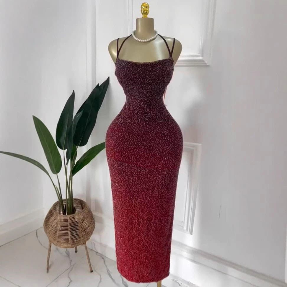 Graduated Color Strapless Sexy Backless Beaded Dress Mini Skirt Pure Desire Style Summer Hot Girl Long Dress Women