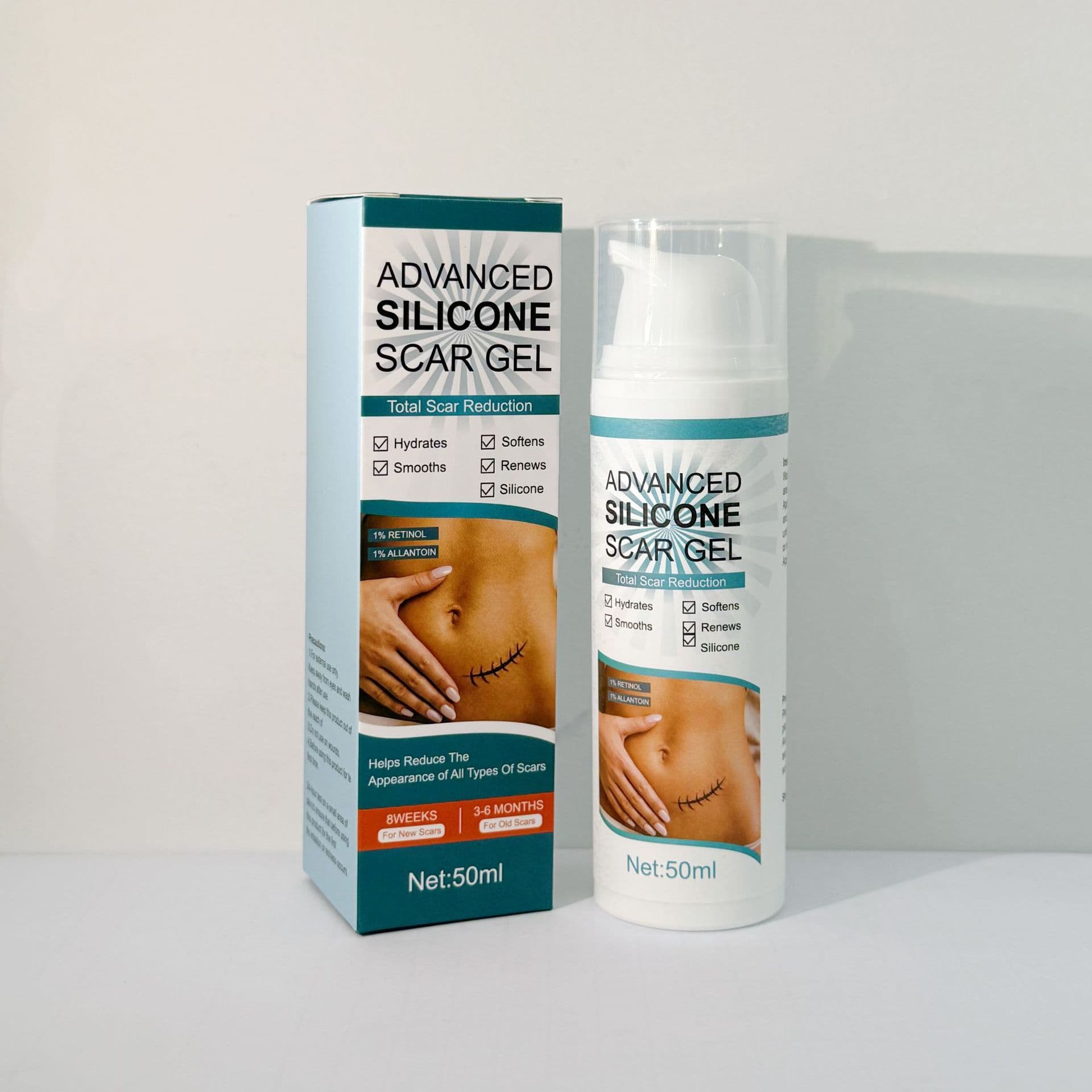 Cross-border Exclusive Silicone Scar Sheets 1.5m Length Soothing Scar Skin Silicone