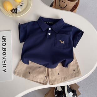 Baby Boy Summer POLO Set Kids Clothes Handsome 2026 New Short Sleeve Children Two-Piece Set