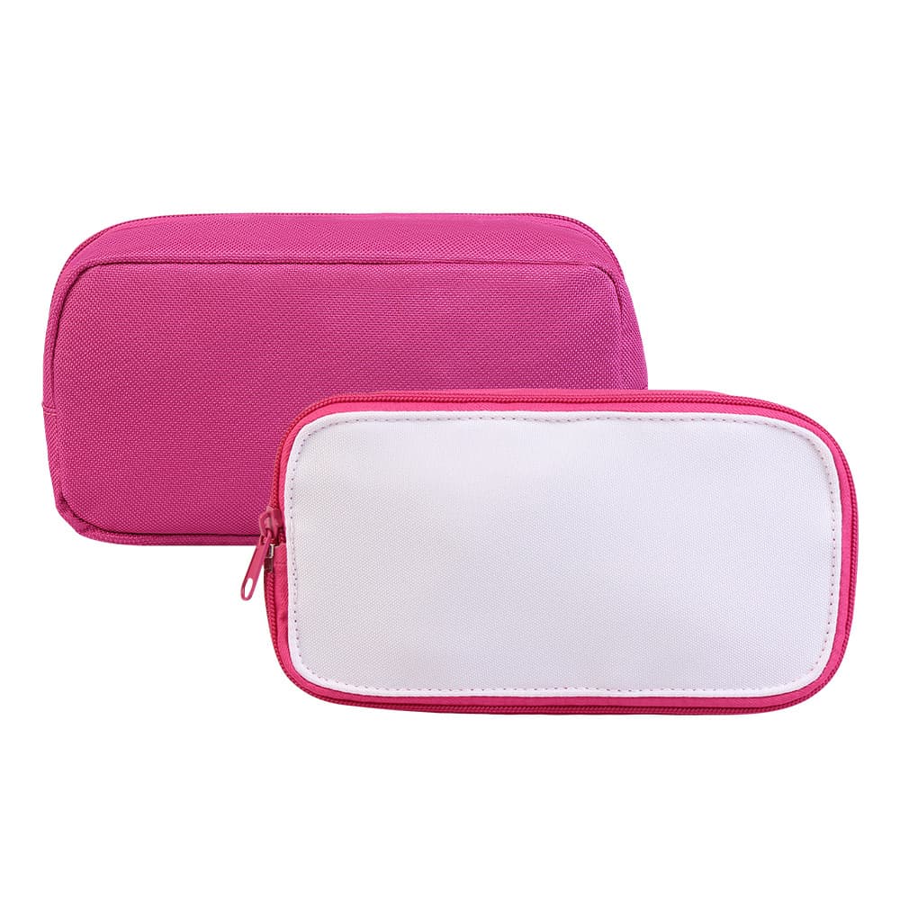 Hot-selling foreign trade heat transfer blank single-layer polyester student pencil bag printable gift pencil bag factory wholesale