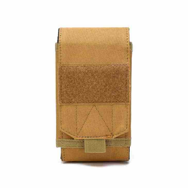 MOLLE Tactical Waist Pack Hiking Running Pouch Handbag Waterproof Double-Layer Phone Bag Wearable Outdoor Sports