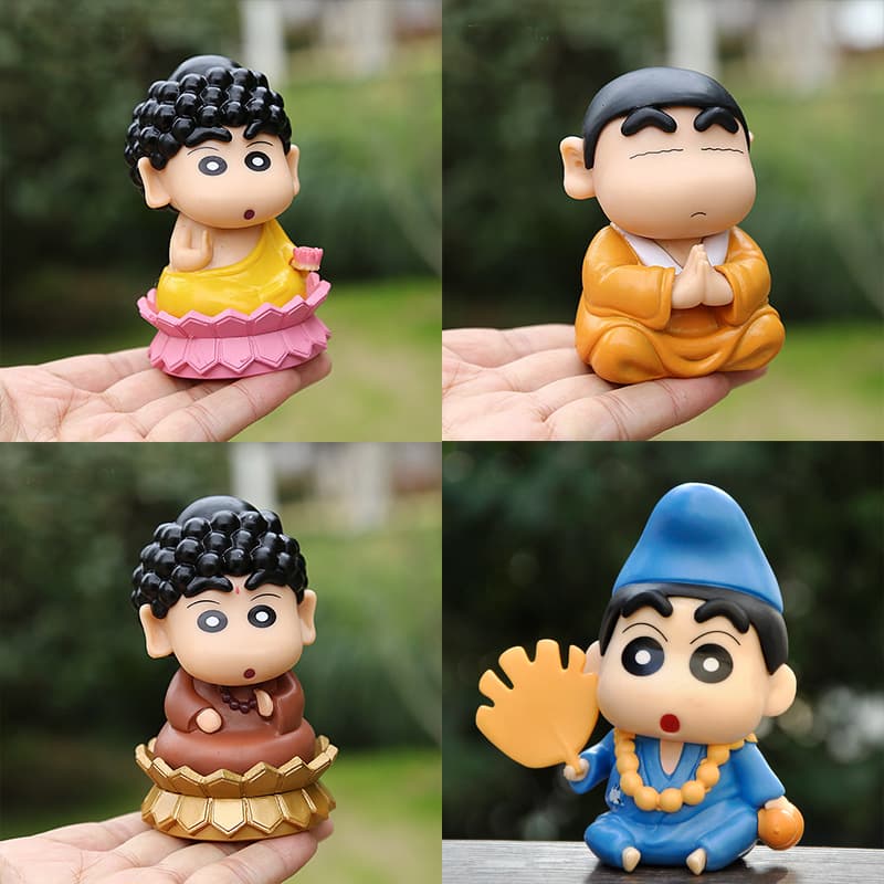 Cartoon Animated Wuxia Figurine Zhi Gong Car Dashboard Decoration Rubber Toy for Vehicle Interior Decoration Collectible Souvenir