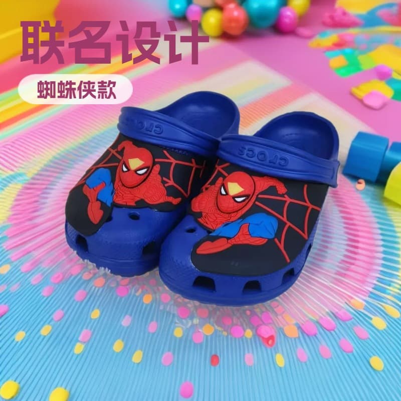 Crocs Spider-Man Clog: Durable, Comfortable, Breathable, Closed-Toe Slip-On Shoes, Spider-Man Kids Shoes Wholesale