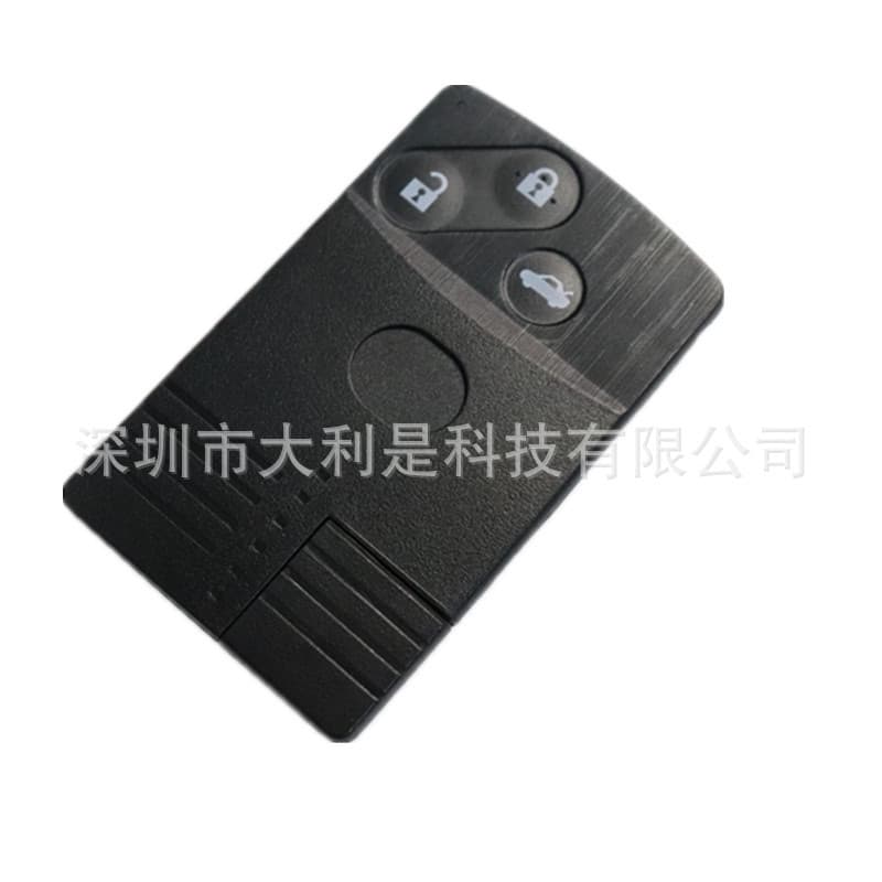 Car Key Case for Mazda 3-Button Remote Smart Key Shell with Small Key for Export
