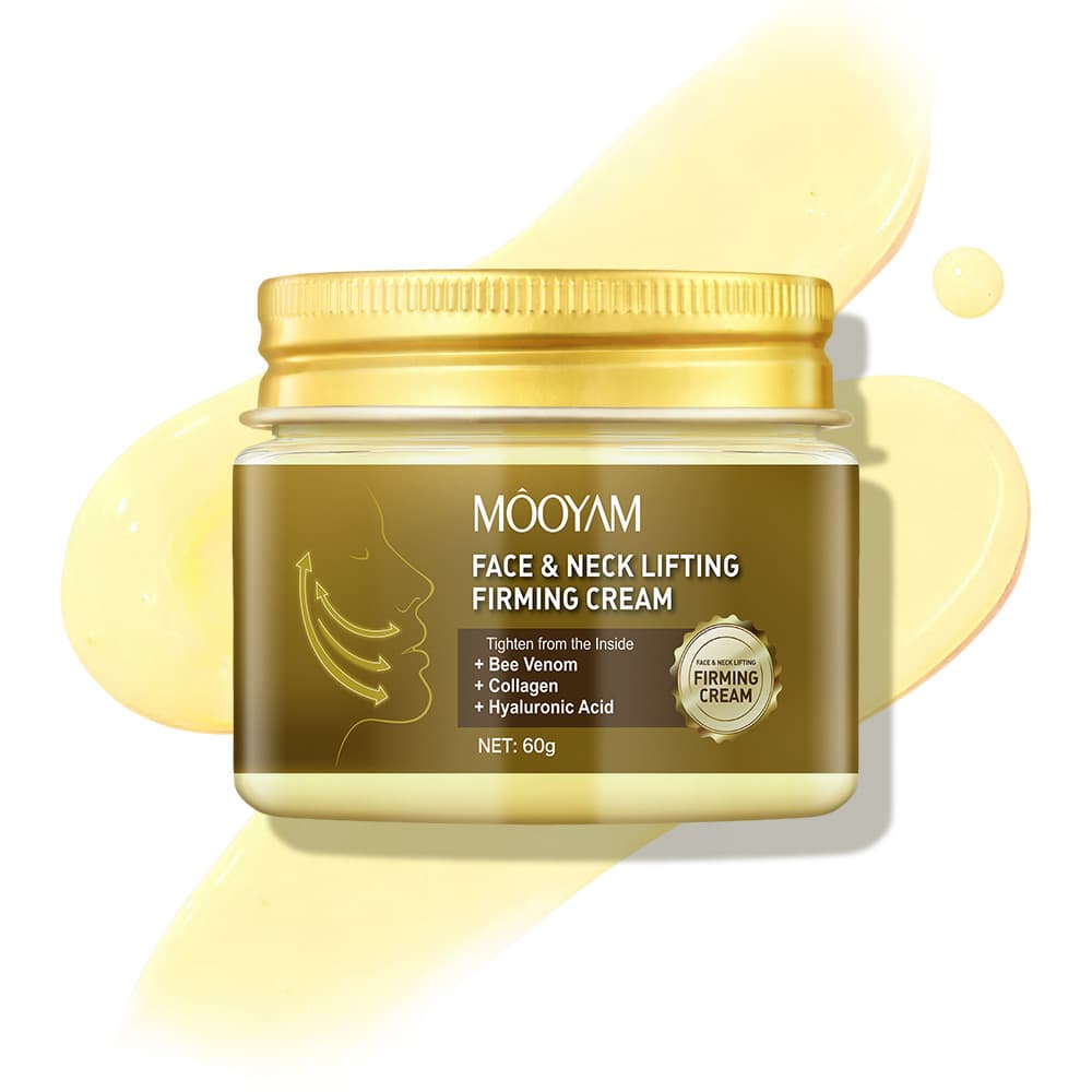 Bee Venom Firming Cream for Face and Neck, Moisturizing Lifting Cream to Smooth Fine Lines and Wrinkles, Hydrating Nourishing Care Cream