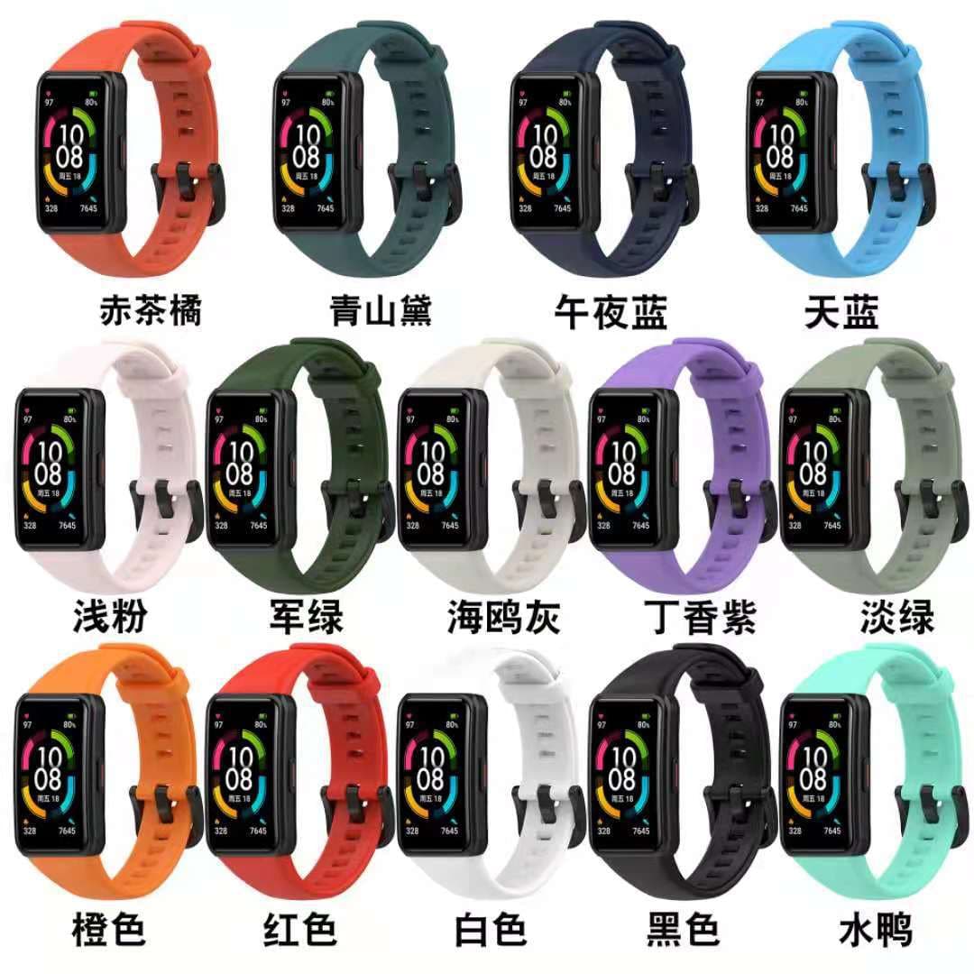 Compatible with Huawei Band 6 Strap, Honor Band 6 Replacement Wristband in Cyan Mountain Blue