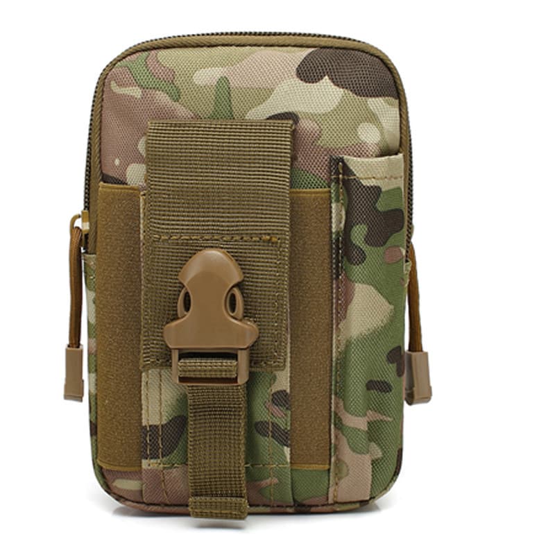 Tactical Camo Waist Bag Outdoor Multi-Function Sports Running Pouch Men's Waterproof Phone Bag Camping Cycling Waist Pack