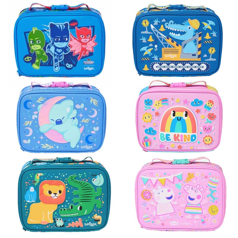 Australian smiggle meal bag double-layer handbag lunch box bag primary school children waterproof insulation bag lunch bag