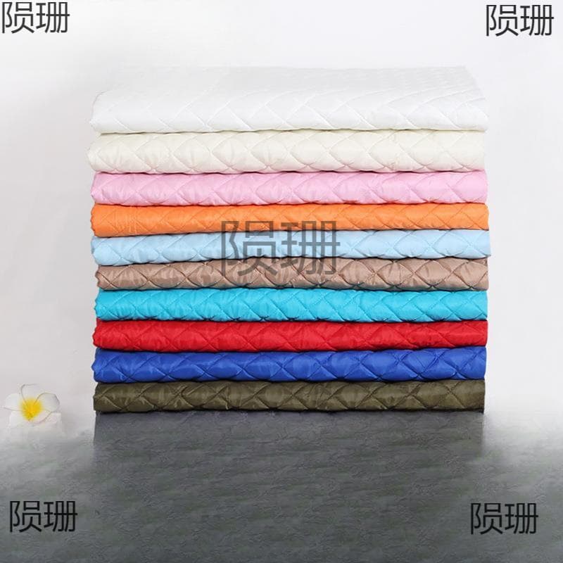 Thickened quilted cotton fabric, quilted interlining fabric, clothing lining composite compressed lining DIY fabric wheat.