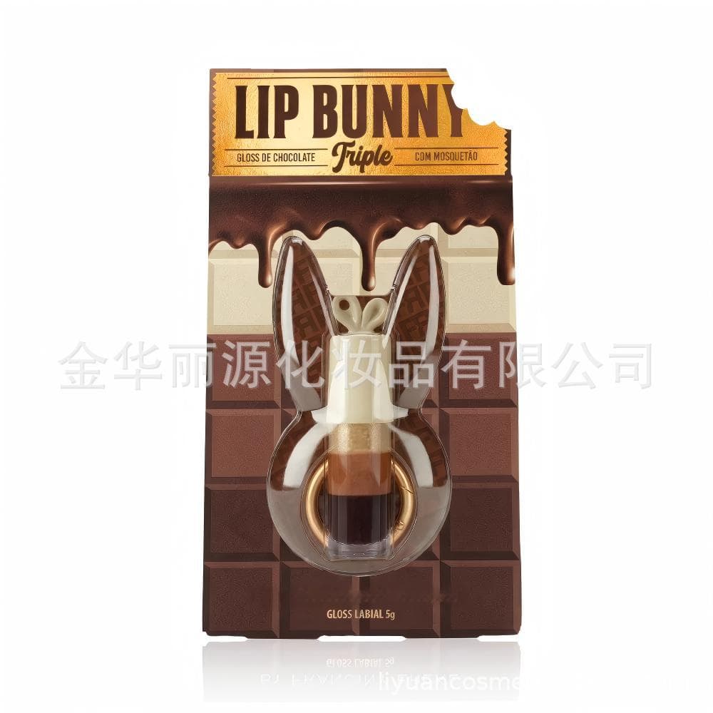 GLOSS LIP BUNNY TRIPLE BY FRANCINY EHLKE three-color chocolate rabbit lip glaze
