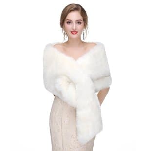 Faux Fur Fox Fur Collar Cape Women's Stage Evening Gown Cloak Scarf Neck Warmer Fake Collar