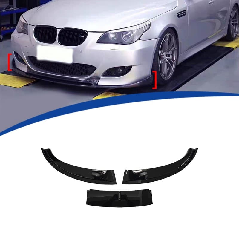 For 5 Series E60 M5 Bumper Front Lip 3-Piece 2005-2011 Models Not for Genuine M5