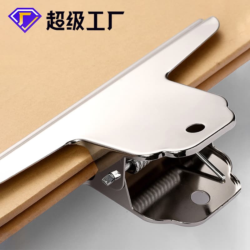 GuangKai iron document clips, large strong metal stationery folder clips, mountain-shaped butterfly drawing board sealing clips.