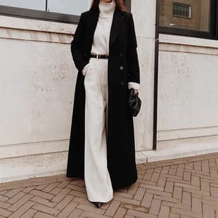 2026 Autumn/Winter Europe/USA Cross-border Women's Amazon Casual Long Solid Color Warm Woolen Coat