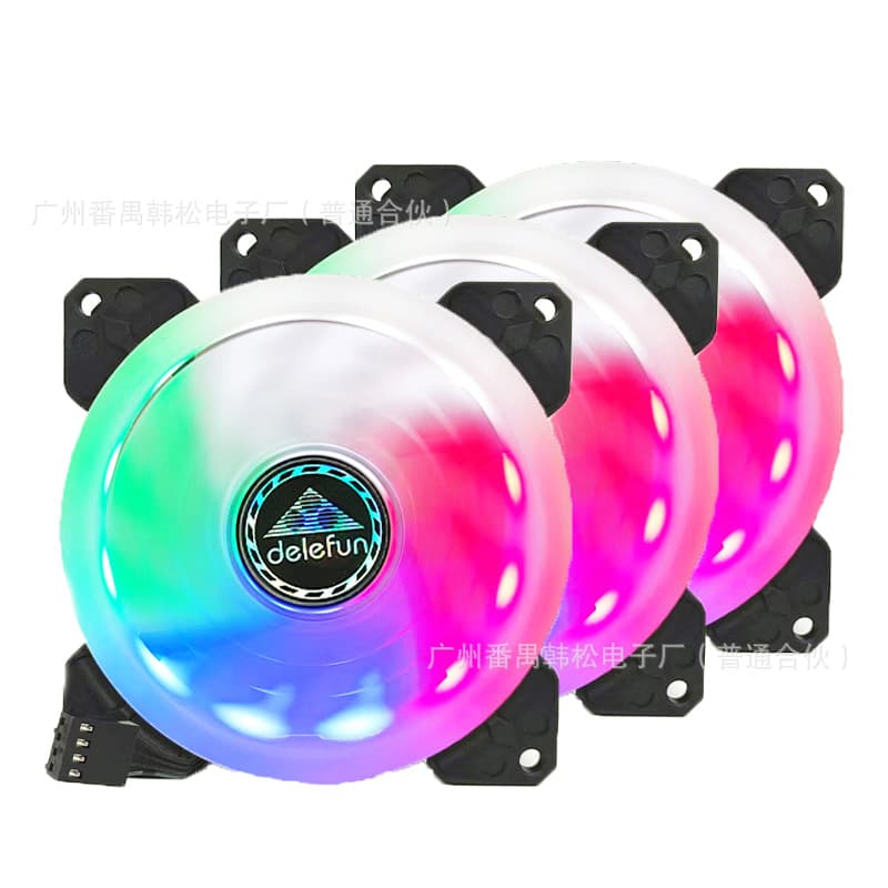 9025/12025 Computer Motherboard CPU Cooler Fan 4-Pin PWM Smart Temperature Control Silent RGB Fan
