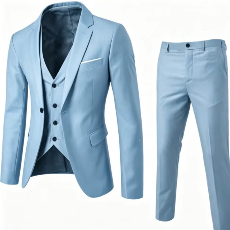 Suit suit men's two-piece business professional formal small suit Korean version slim groomsmen groom wedding dress