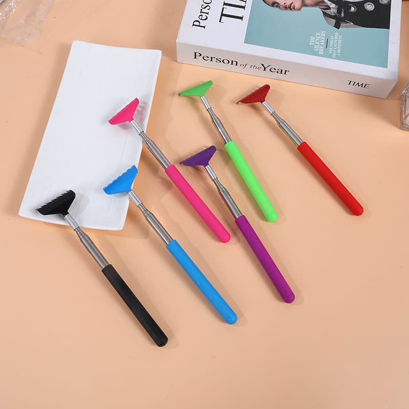 Seven-prong stainless steel retractable back scratcher from the source factory, "Old Man's Joy.
