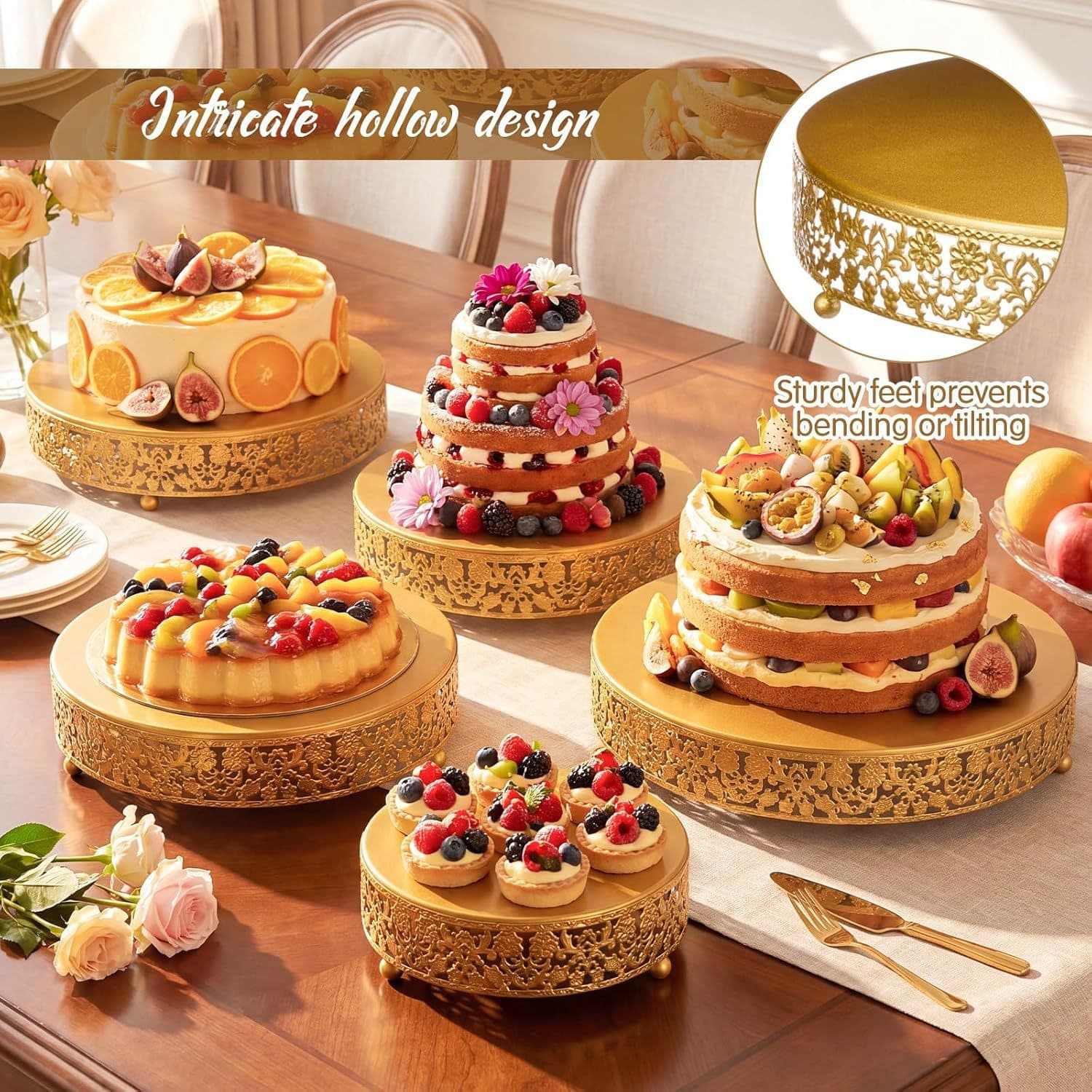 European-style Dessert Table Display Stand Cake Tray Wedding Buffet Decoration Set Creative Afternoon Tea Pastry Rack