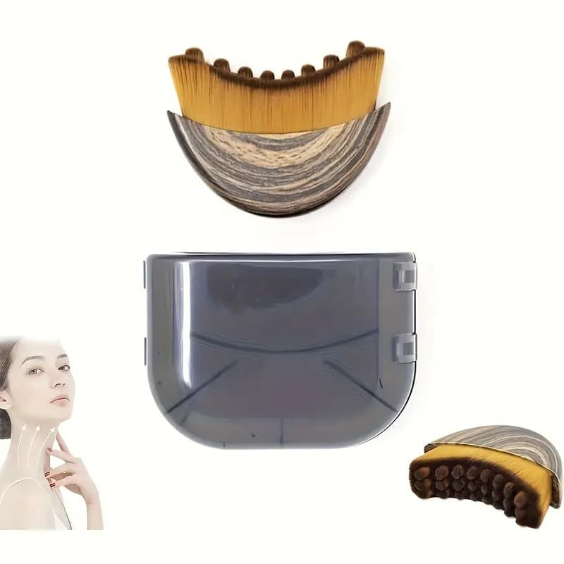 Cross-Border New Lymphatic Contour Face Brush Dry Brush Face Brush Facial Chin and Lymphatic Guide