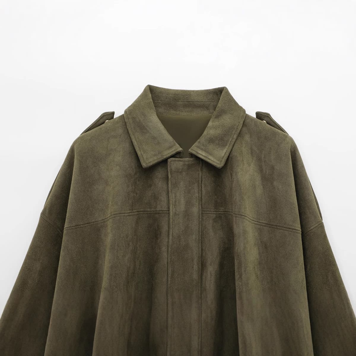 New Spring/Fall Women's Fashion Versatile Suede Texture Premium Bomber Jacket