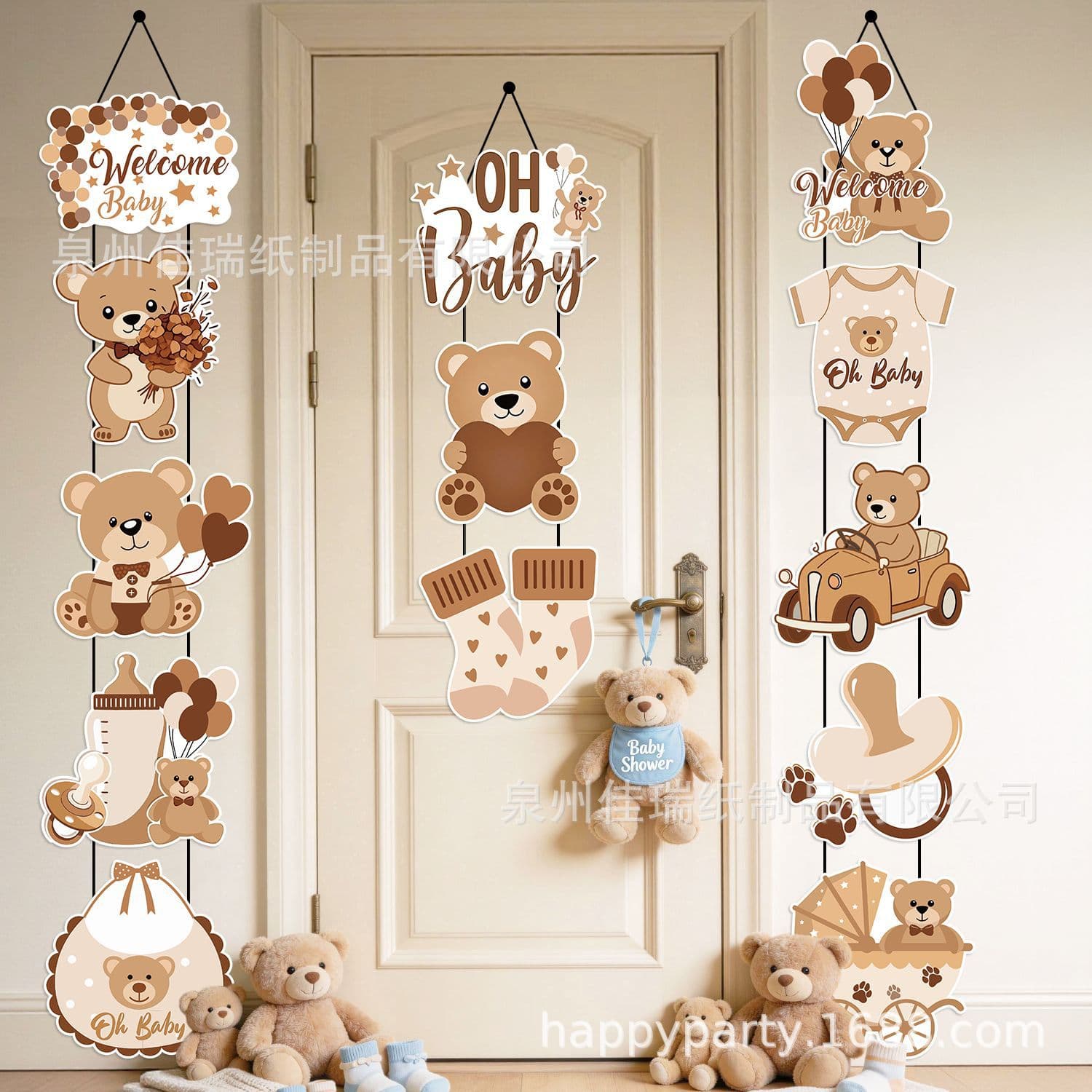 Bear Party Door Hanger