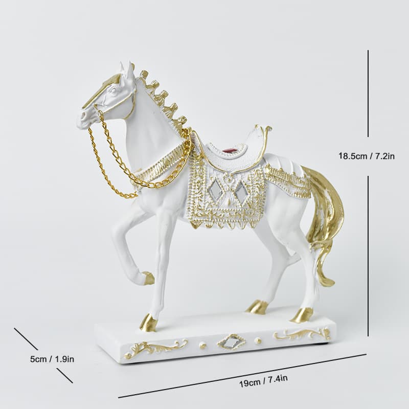 Best-Selling Horse Statue Light Luxury Home Decor Small Steed Figurine Living Room Entryway TV Cabinet Decoration Fortune-Bringing Year of the Horse Artware