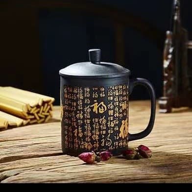 Zisha Baifu Cup Factory Direct Zisha Lid Cup Baifu Tea Cup for Brewing Tea Office Cup Gift