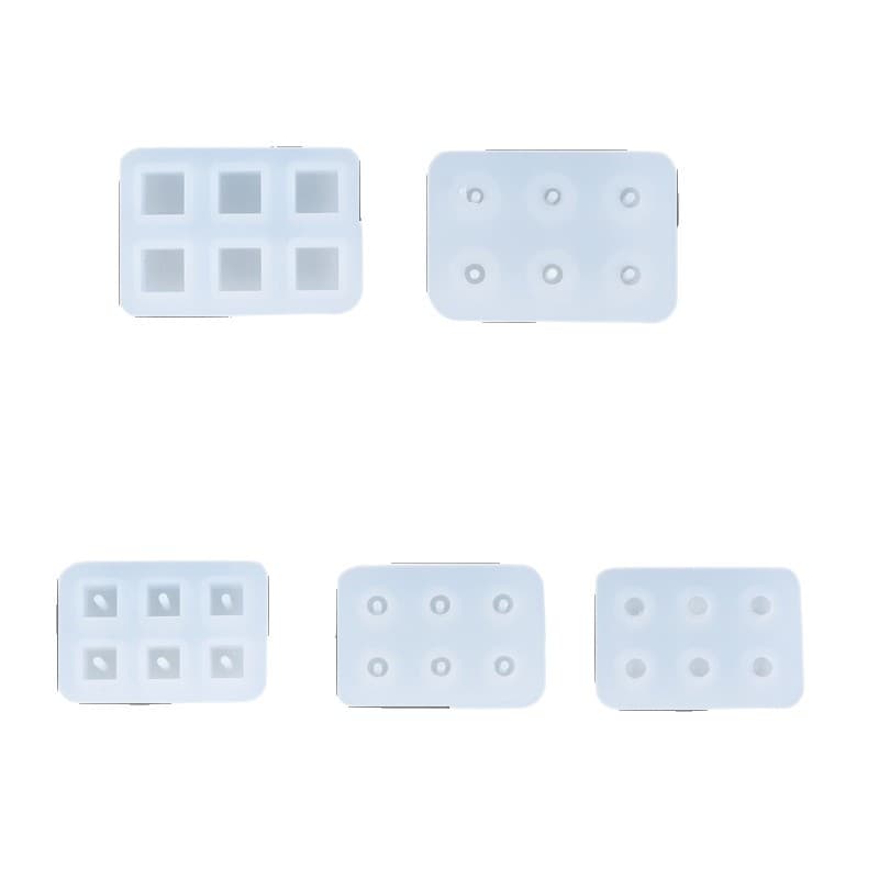 Deyiyangyang DIY Resin Mold 6-Cavity Ball Earring Bracelet Silicone Mold Mirror Amazon Resin