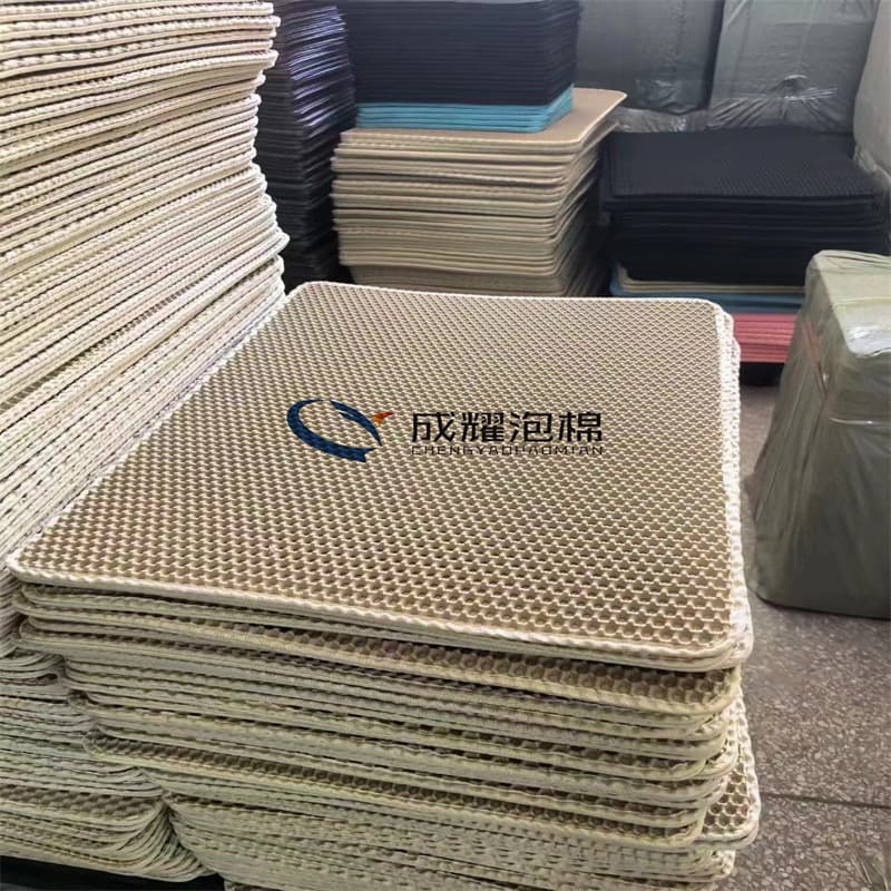 Manufacturer Wholesale Double-Layer EVA Anti-Slip Cat Litter Mat Pet Litter Tray Filter Sand Mat Wear-Resistant Scratch-Proof Cat Sand Control Mat