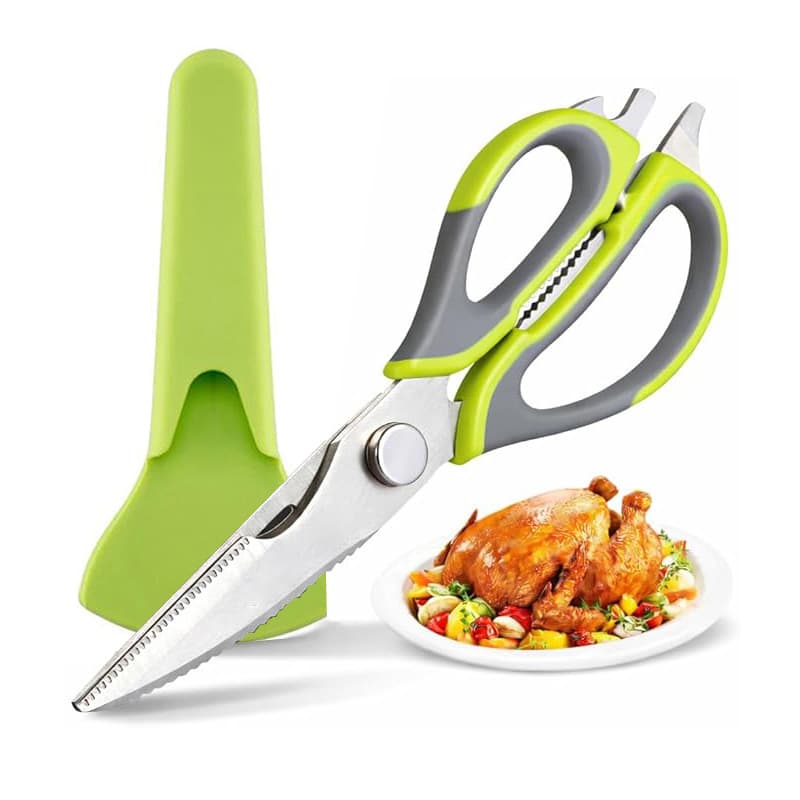 Manufacturer Wholesale Refrigerator Scissors Stainless Steel Scissors Household Multifunctional Kitchen Scissors Chicken Bone Scissors Stainless Steel Kitchen Scissors