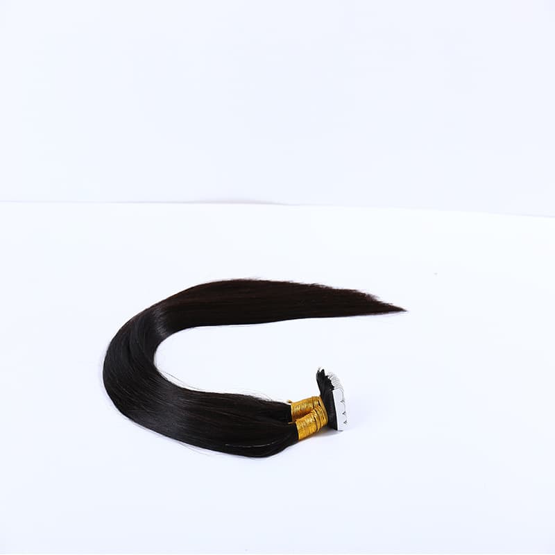 24-inch viscose hair handle natural color real hair invisible crystal wire hair extension braid nano traceless hair extension hair piece