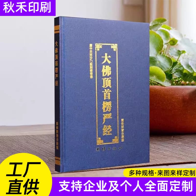 Text Printing with Color & Pinyin: Horizontal Large Print Simplified Chinese Sutra Copying Books, Foil Stamping