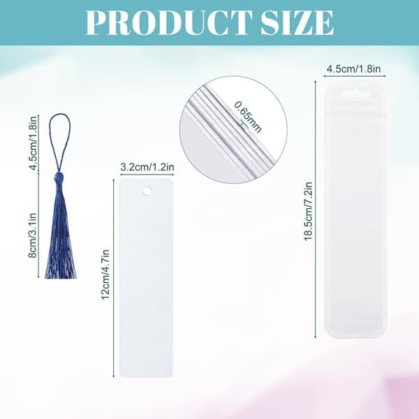1 Set Color: As Picture Material: Aluminum Sublimation Blank Bookmark DIY Blank Aluminum Book