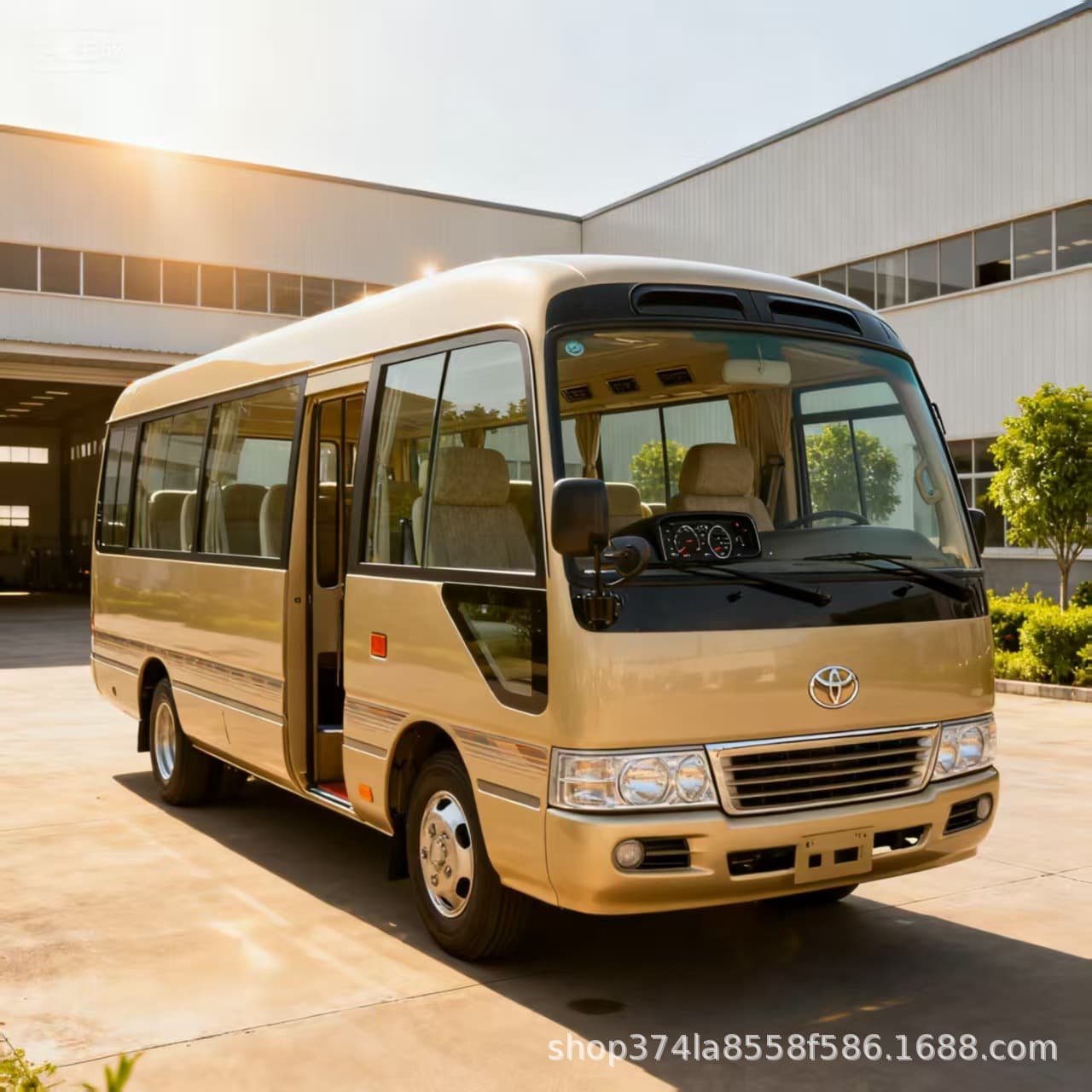Cross-border Export North Korea Medium Bus 19-23 Seater Euro 3 Electric Door Minibus Old Model Coaster Coach
