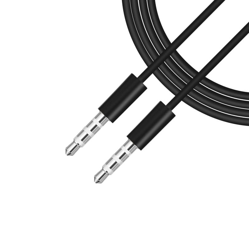 3.5mm male to male mobile phone/tablet/car audio/headphone pairing cable (4 sections)