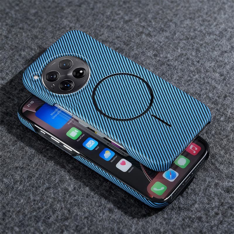 Strong Magnetic Absorption Case for OnePlus 13, 12 Frosted PJZ110 Bracket Business Kevlar Shockproof Protective Cover