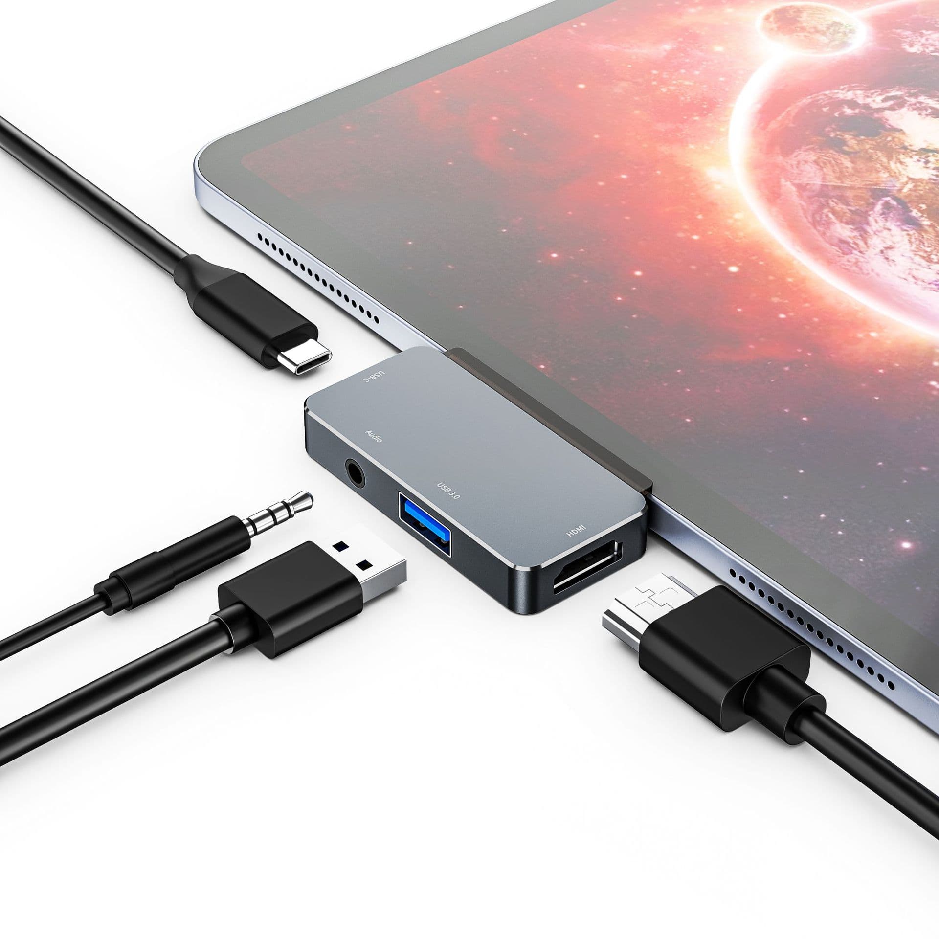 Type-C Hub Docking Station Docking Station HDMI Magnetic Protective Case Suitable for iPad Pro/Air Accessories USB