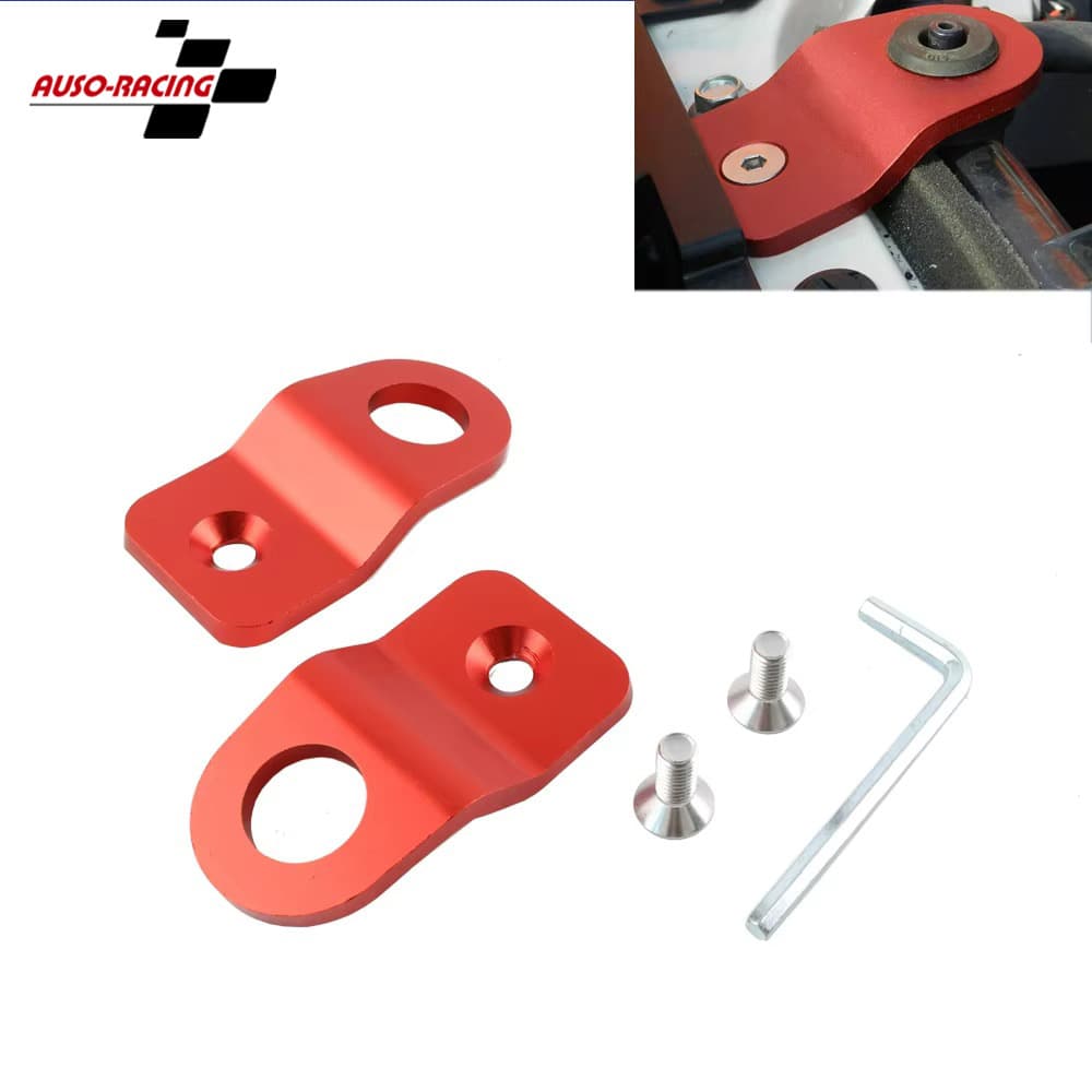 Car modification 2 pieces aluminum racing radiator bracket for Subaru WRX STI 2008-2016