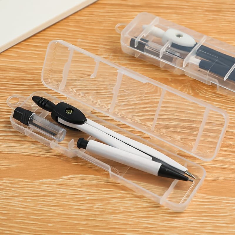 Student Metal Compass and Ruler Drawing Tool Set, Simple and Stylish Compass Kit for Exams and Study Supplies, Prize Gift
