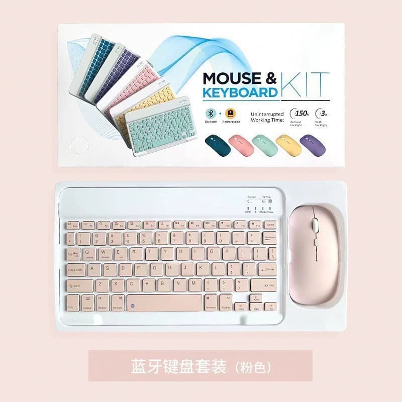 Compatible iPad Bluetooth Keyboard Wholesale Small Language Tablet 10-inch Bluetooth Keyboard Mouse Bluetooth Keyboard Mouse Set