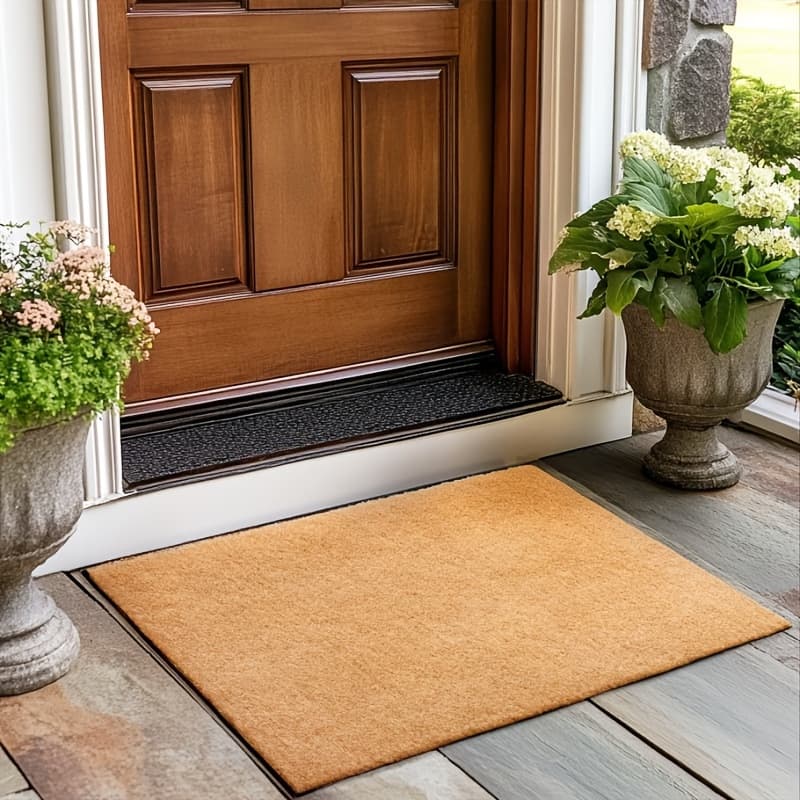 Cross-Border Imitation Coconut Palm Entrance Door Mat, Indoor and Outdoor Dust-Removing and Dirt-Scraping Foot Mat, Durable and Easy-Care Floor Mat for the Main Entrance