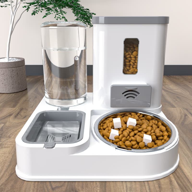 Pet Feeder Cat Bowl Dog Bowl Cat Food Bowl Dog Food Bowl Cat Water Dispenser Pet Feeder and Water Dispenser Integrated Bowl