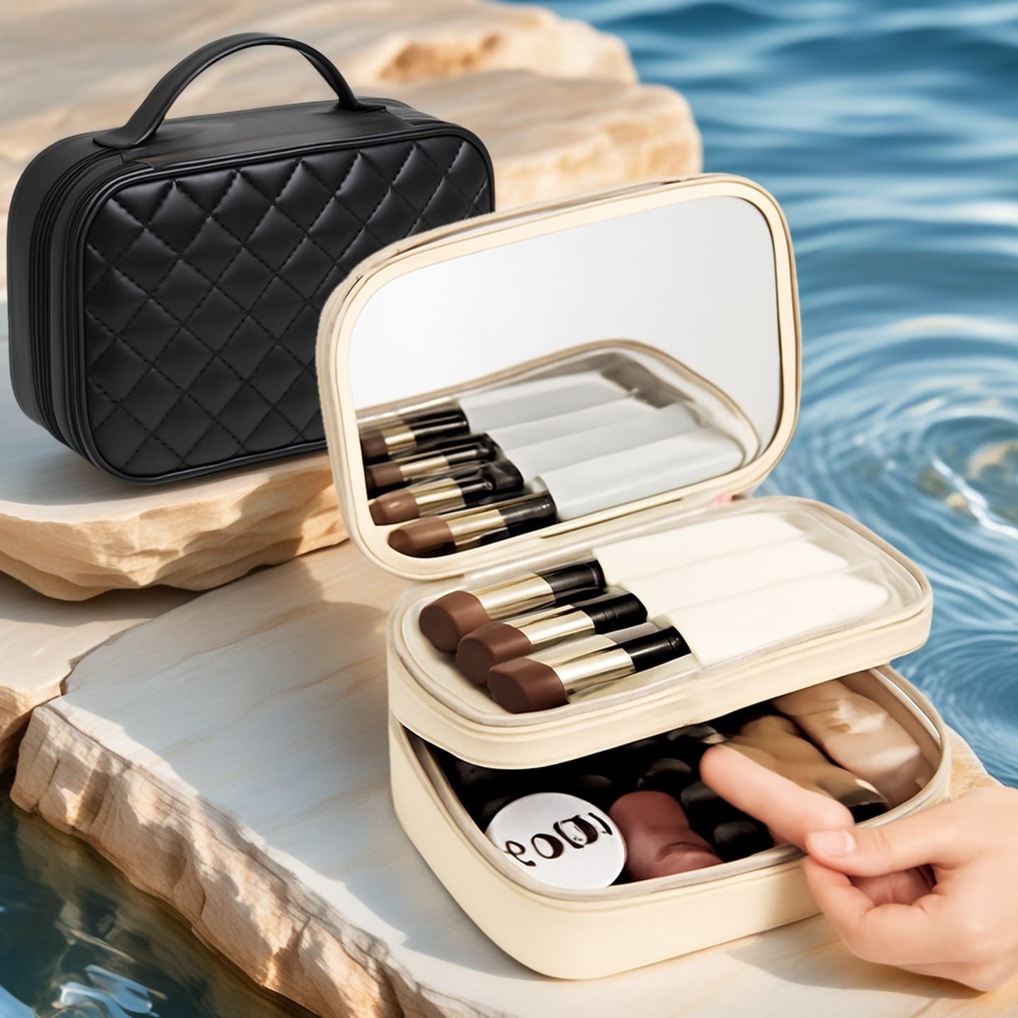 Amazon Cross-Border New Hot Selling Women's Cosmetic Bag, Travel Document Organizer, Toiletry Bag, Essential Portable for Southeast Asia