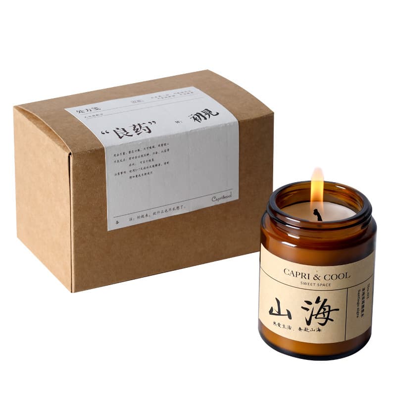 Good Medicine Series Scented Candles Gift Set, Indoor Niche Poetic Inscriptions, Smokeless, Long-Lasting Fragrance, Drop Shipping Available