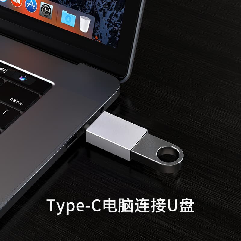 OTG Adapter Type-C to USB 3.0 Phone Adapter, Supports USB Flash Drive, Card Reader