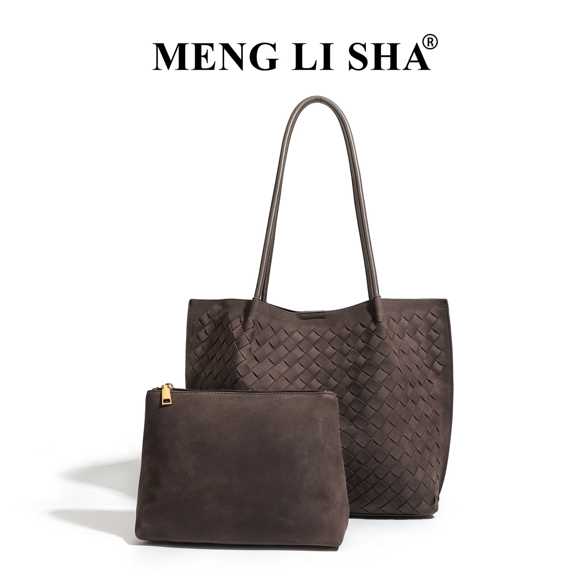 Crossbody Women's Bag, Matte Woven Large Capacity Shoulder Bag, Tote Bag, Large Women's Bag with Pockets