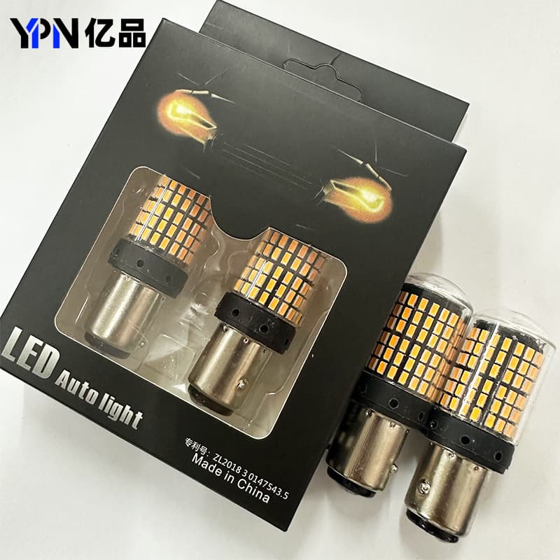 144SMD LED Brake Light 1156 7440 3014 T20 Decoder Anti-flicker Ultra Bright Turn Signal Automotive Light